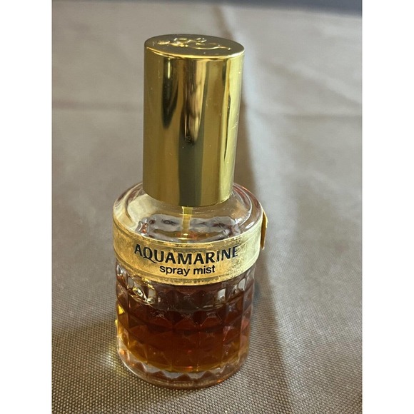 Vintage Revlon AQUAMARINE Aqua Mist Perfume Spray 3/4 Oz 60% Full - Picture 1 of 3